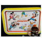 Disney Mickey Mouse Trays and Glasses