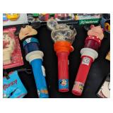 Vintage Disney Toys and Flashlights including Vintage Mickey Mouse & Donald Duck Fun Faces Flashlight Toy New in Package
