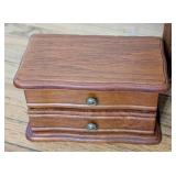 Decorative Wood Stool and Boxes