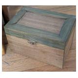Decorative Wood Stool and Boxes