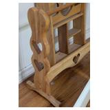 Wood Wall Shelves and Towels Rack