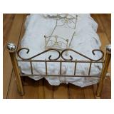 Pair of Brass Doll Beds