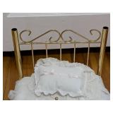 Pair of Brass Doll Beds