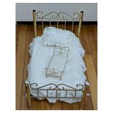 Pair of Brass Doll Beds