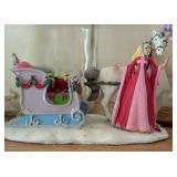 Assorted Disney Figurines and Globes including Disney Snow White, Cinderella, and Sleeping Beauty Christmas Tree
