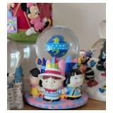 Assorted Disney Figurines and Globes including Disney Snow White, Cinderella, and Sleeping Beauty Christmas Tree