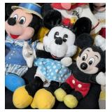 Large Variety of Small Disney Plush Toys