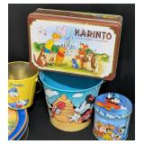 Disney Mickey Mouse Tins and Buckets