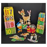 Vintage Disney Toys and Bambi Wall Decor