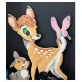 Vintage Disney Toys and Bambi Wall Decor