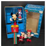 Rotating Mickey Mouse Tree Topper and Figurines
