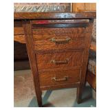 Solid Antique Desk With Chair BRING HELP TO MOVE