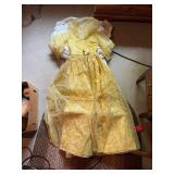 Vintage Yellow Dress With Petticoat