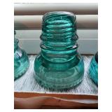 Lot of (8) Glass Insulators