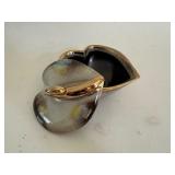 Vintage Carstens Tonnieshof W. Germany Art Pottery Covered Heart Bowl Dish