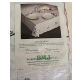 Vintage Jabara English Holly Christmas Tablecloth