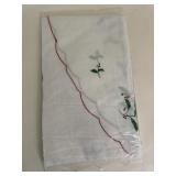 Vintage Jabara English Holly Christmas Tablecloth