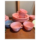 Hazel Atlas Moderntone Platonite Pastel Dish Set