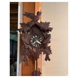 Black Forest German Made Cuckoo Clock. Walnut Wood