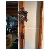 Black Forest German Made Cuckoo Clock. Walnut Wood