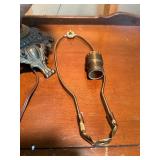 Opalescent Embossed Glass Gone With the Wind Oil Lamp