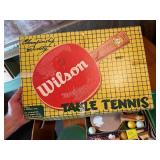 Vintage Wilson Table Tennis Set & Table