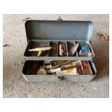 Vintage ‘My Buddy’ Metal Tackle Box & Contents