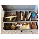 Vintage ‘My Buddy’ Metal Tackle Box & Contents