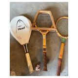 Vintage Wood Tennis Rackets