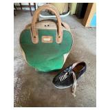 Vintage Bowling Bag, Ball & Shoes