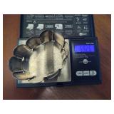 Sterling & Black Enameled Dancing Goddess Bracelet