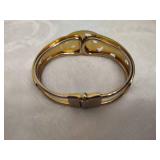 Floral Cloisonne Clamper Bracelet