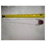 Fenton Sterling Iridescent Amethyst Necklace