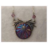 Fenton Sterling Iridescent Amethyst Necklace