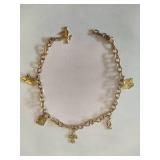 10K Religious Charm Bracelet