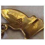 10K Religious Charm Bracelet