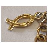 10K Religious Charm Bracelet