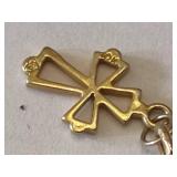 10K Religious Charm Bracelet