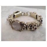 Vintage Victorian Style Panel Bracelet