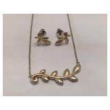 Paloma Picasso for Tiffany .925 Olive Vine Necklace & Earring Set