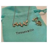 Paloma Picasso for Tiffany .925 Olive Vine Necklace & Earring Set