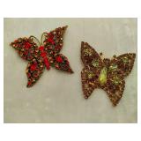 VIntage Butterfly Brooches