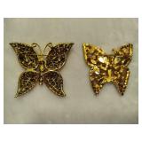 VIntage Butterfly Brooches