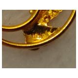 10K Black Hills Gold Grape Motive Pendant