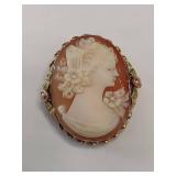 10K Gold Cameo