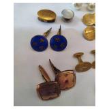 Vintage Cuff Links & Tie Pins