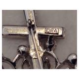 Knights Templar Rhinestone Brooch/Necklace