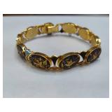 IA Midas Signed Damascene Toledo Style Bracelet