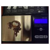 12K GF Signed Winard Cameo Pendant & Chain