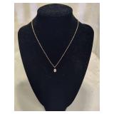 1/20 14K GF Necklace & Opal Pendant
